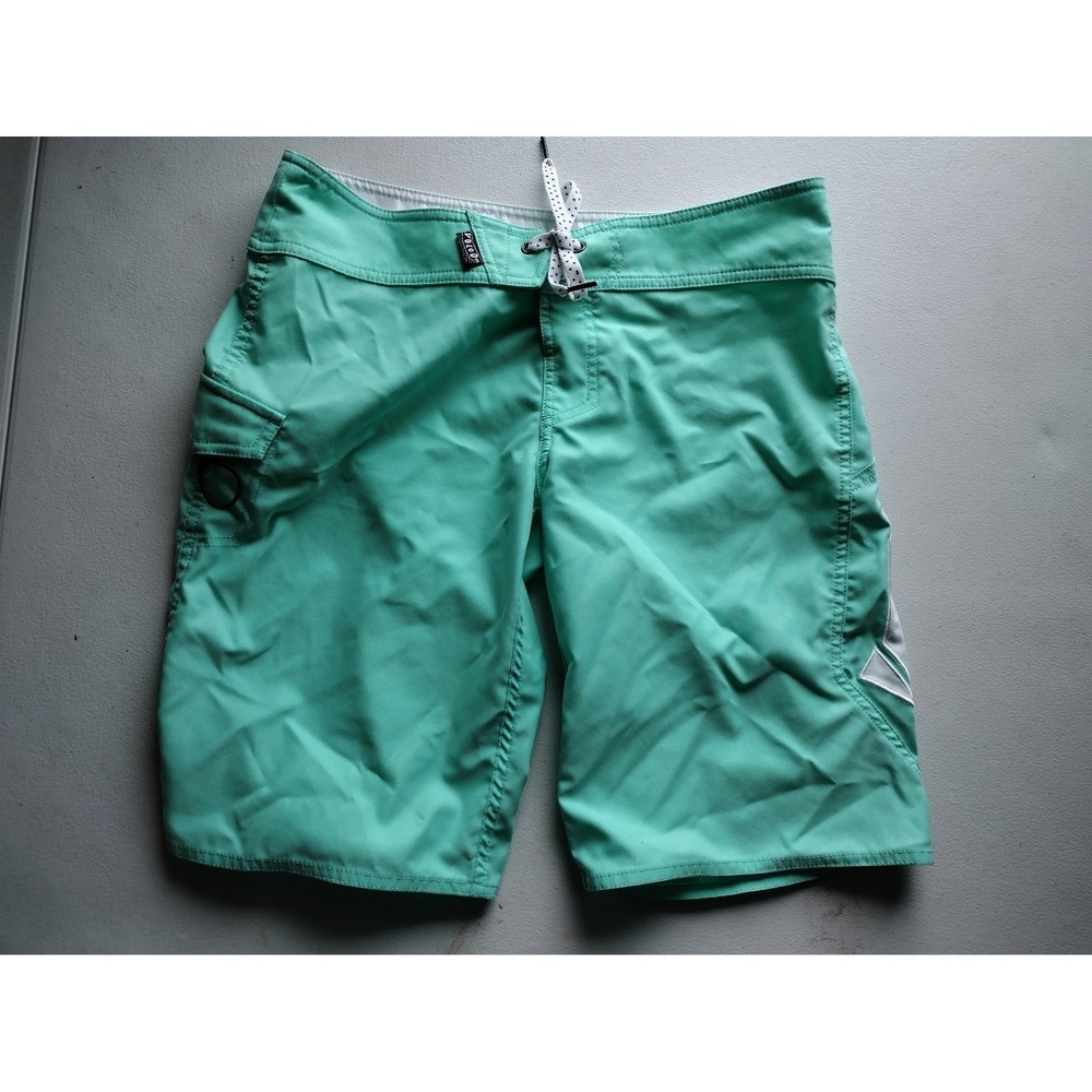 Volcom Women's Teal‎ Board Shorts Style 07231108 Size 9/27 Cargo Pocket